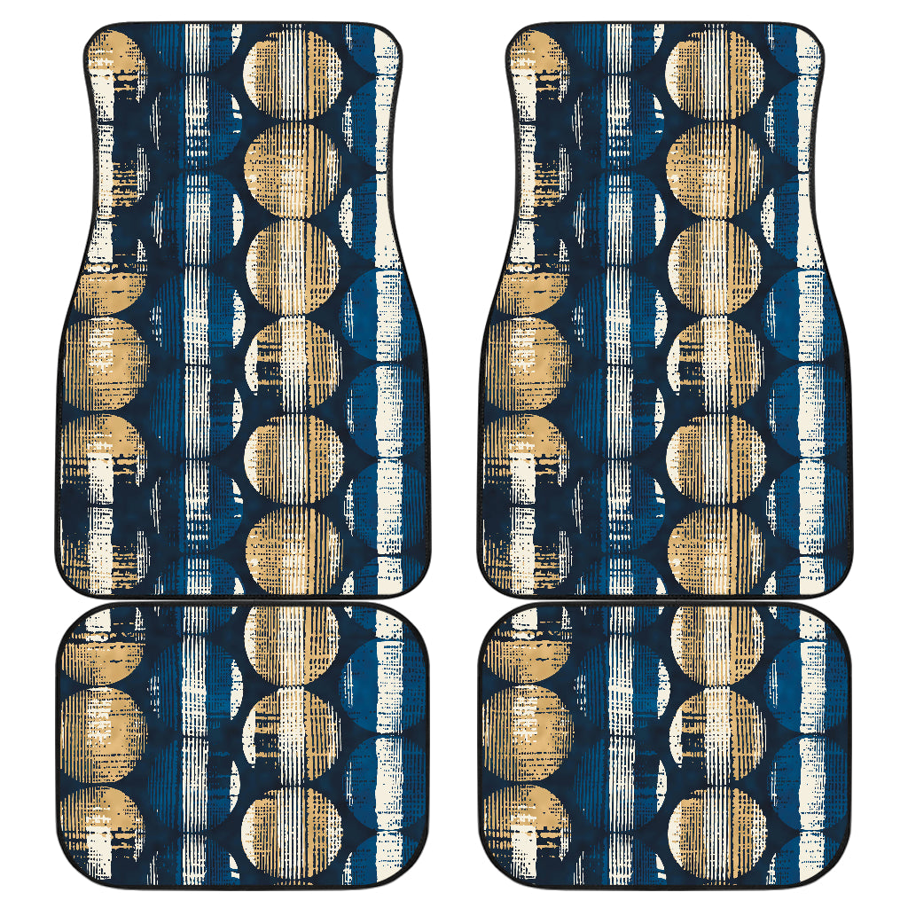 Abstract Circle Stripes Car Floor Mats