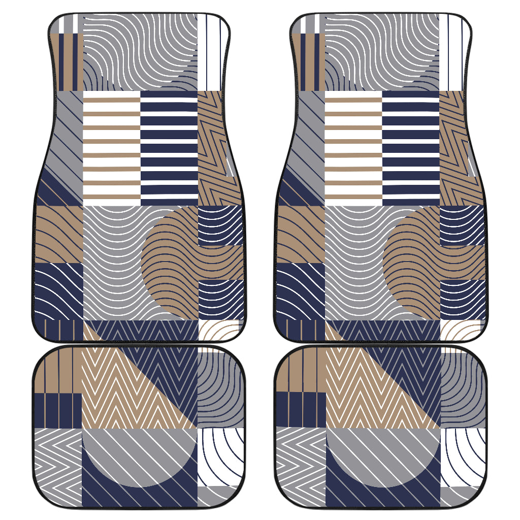 Abstract Block Shapes Car Floor Mats
