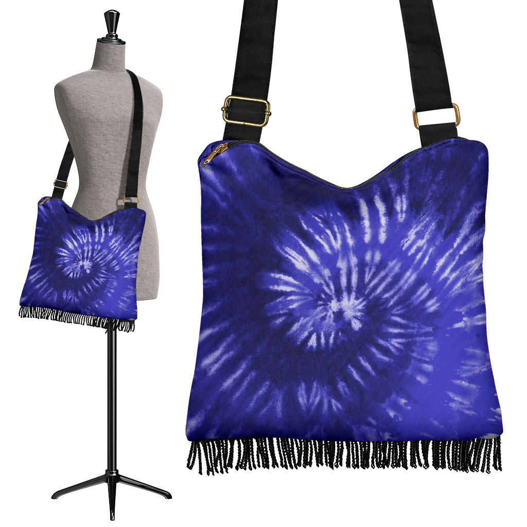 Royal Blue Tie Dye Crossbody Bag