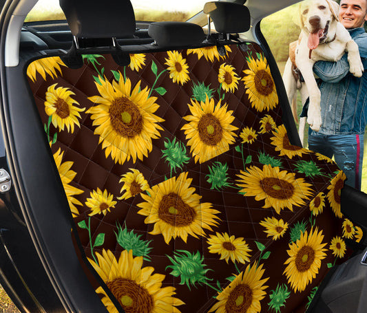 Sunflowers Car Back Seat Pet Cover