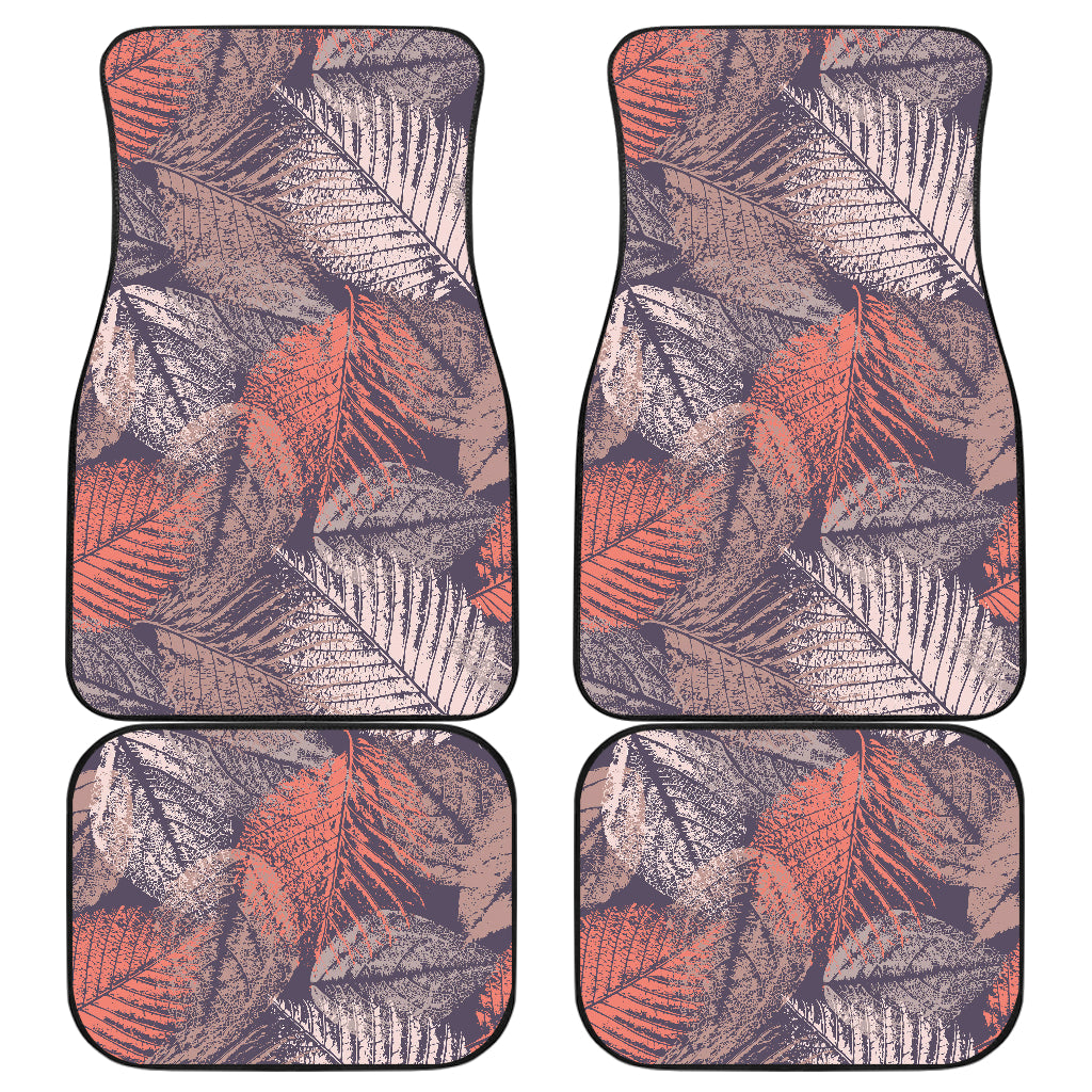 Vintage Leaves Car Floor Mats