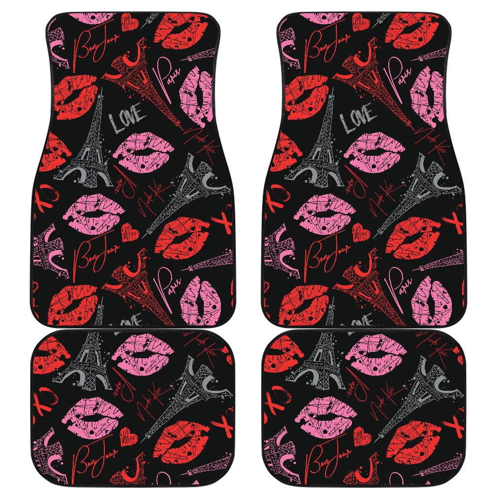 Pink Red Lips Car Floor Mats