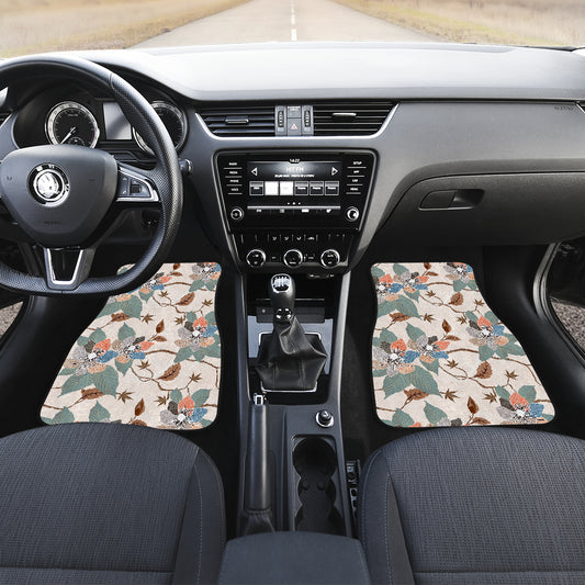 Vintage Floral Car Floor Mats