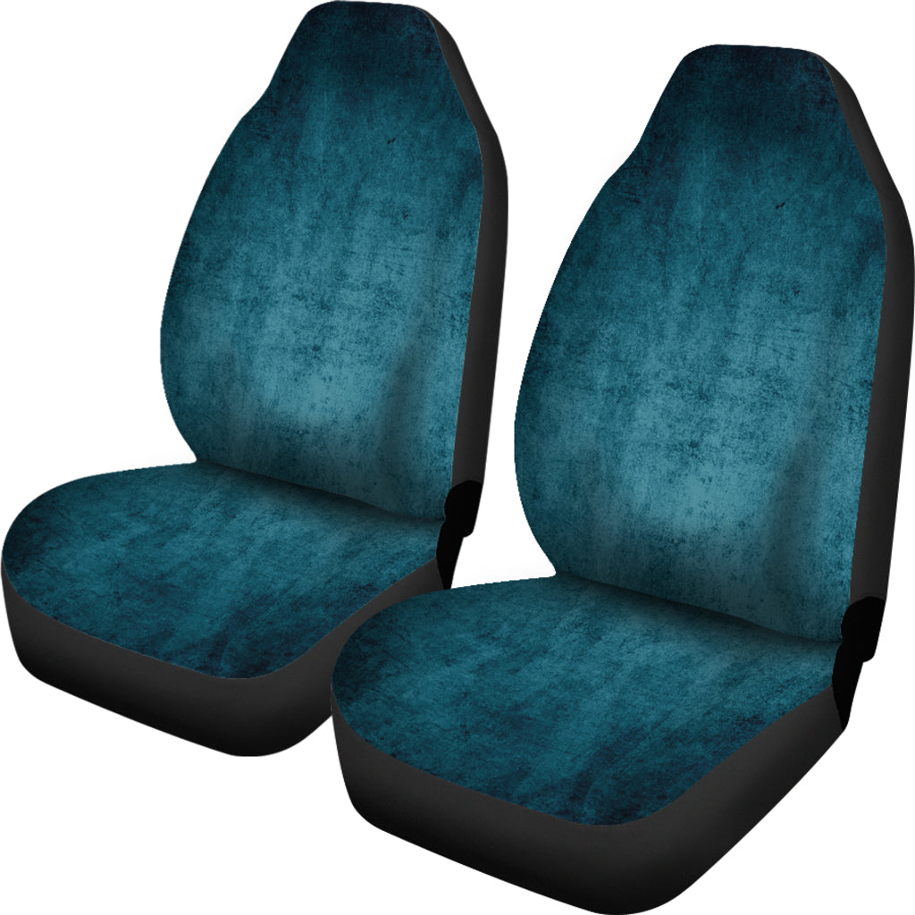 Blue Grey Grunge Car Seat Covers