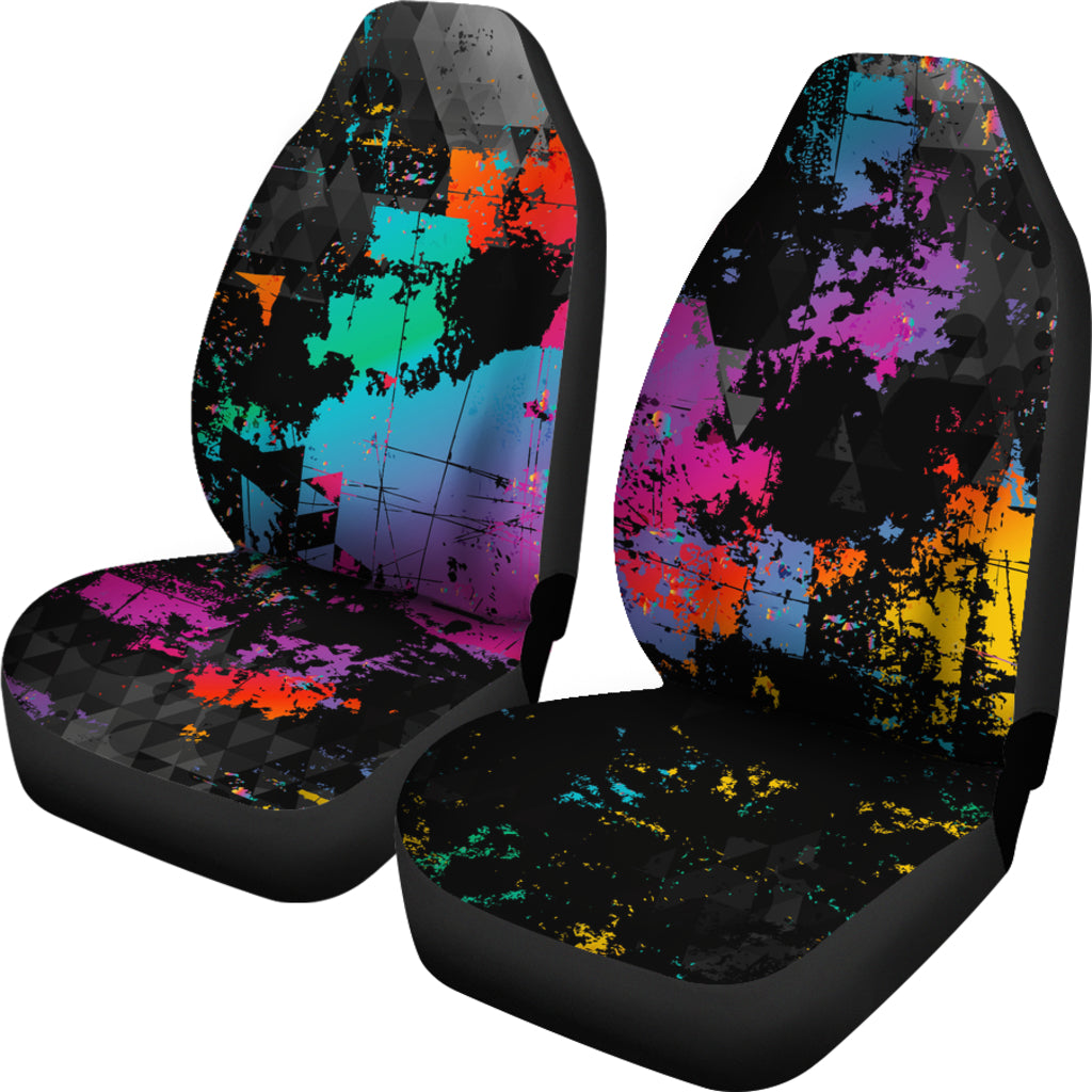 Colorful Abstract Art Car Seat Covers