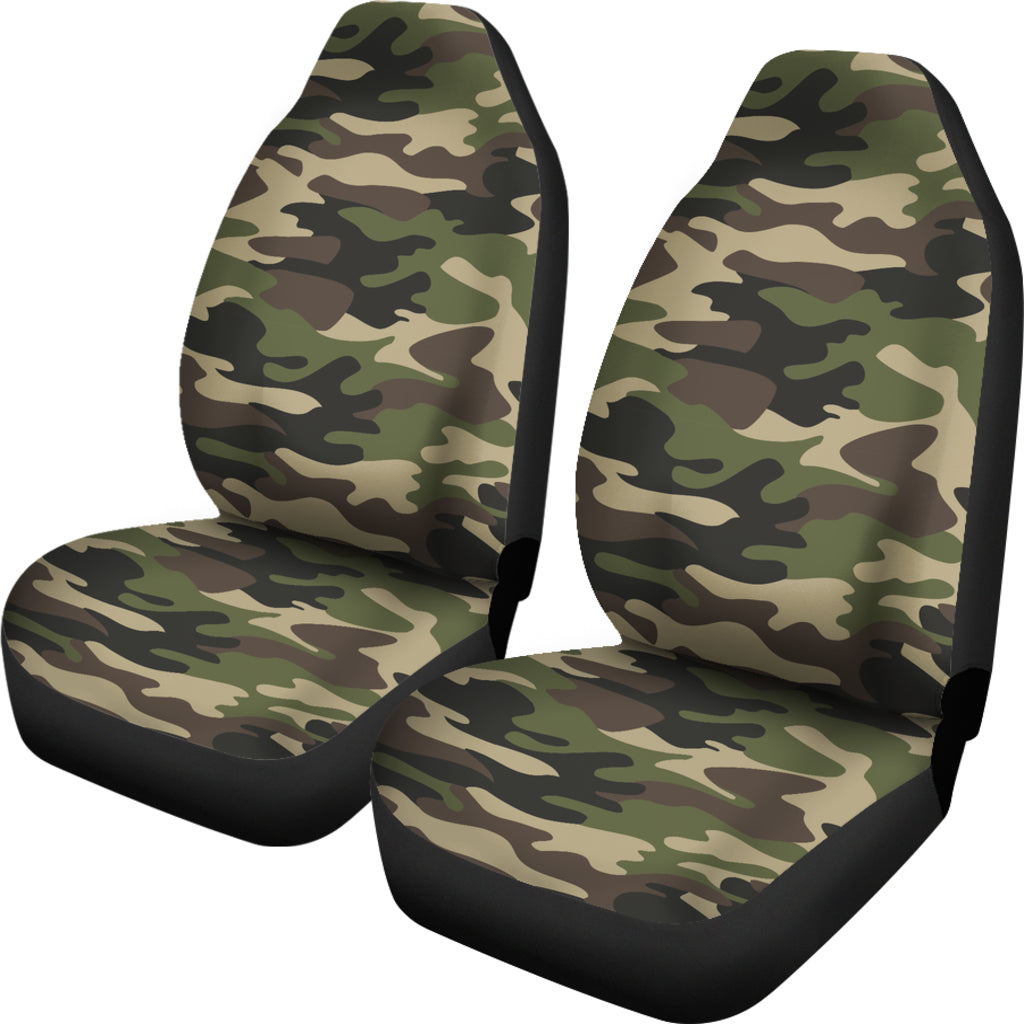 Army Green Camouflage Car Seat Covers