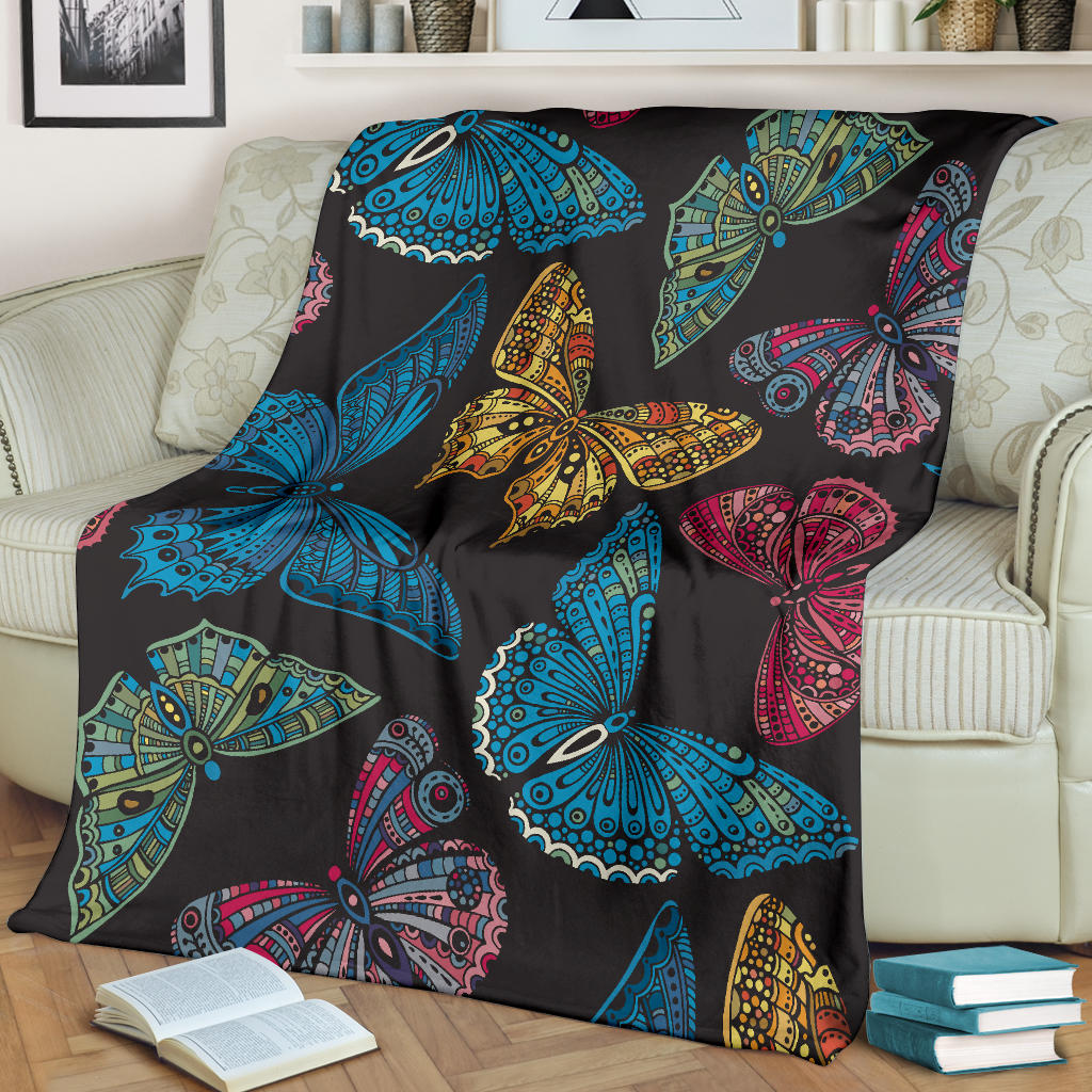 Colorful Butterflies Blanket
