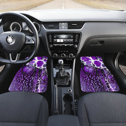 Purple Abstract Car Floor Mats