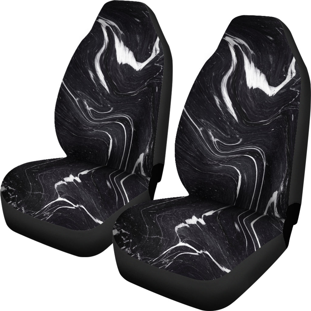 Black & White Swirls Car Seat Covers