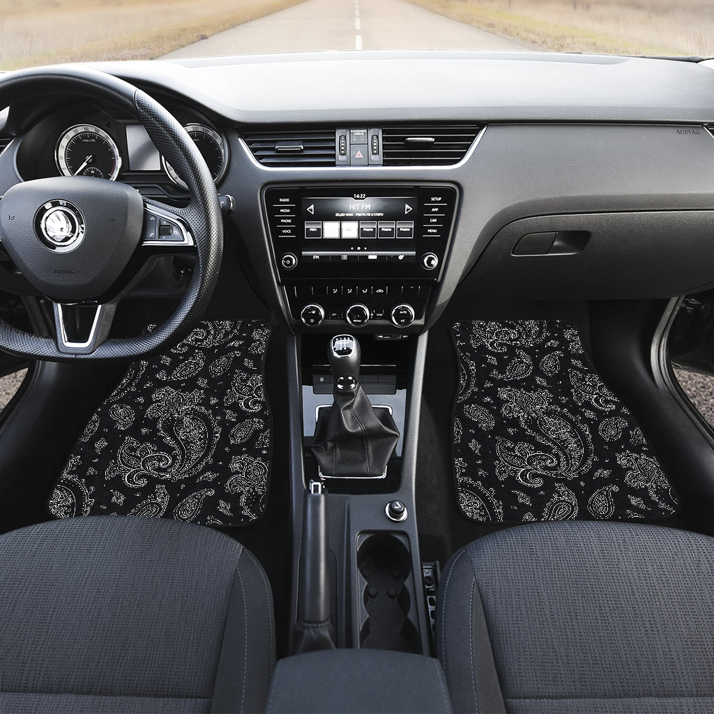 Black Elegant Decor Car Floor Mats
