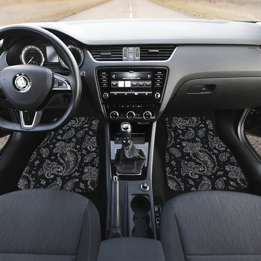 Black Elegant Decor Car Floor Mats