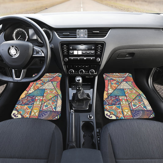 Colorful Mandalas Decor Car Floor Mats