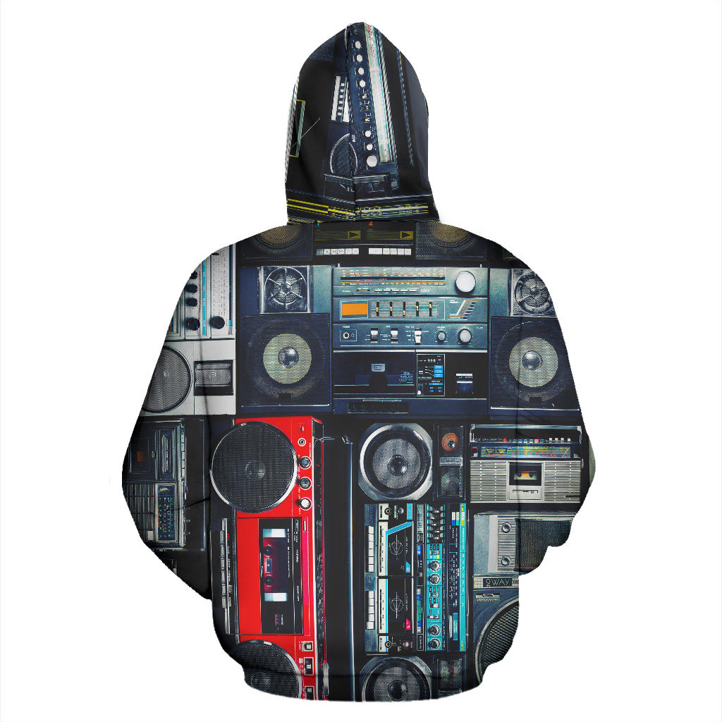 Vintage Stereo Boomboxes Hoodie