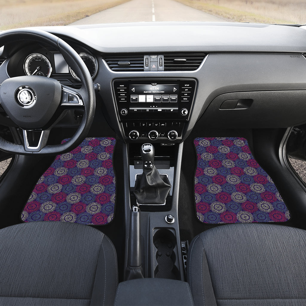 Abstract Dot Circles Car Floor Mats