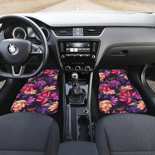 Colorful Flowers Car Floor Mats