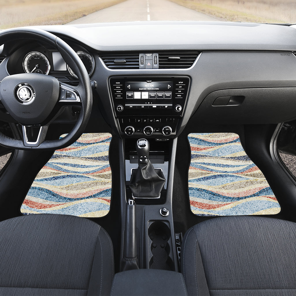 Abstract Waves Car Floor Mats