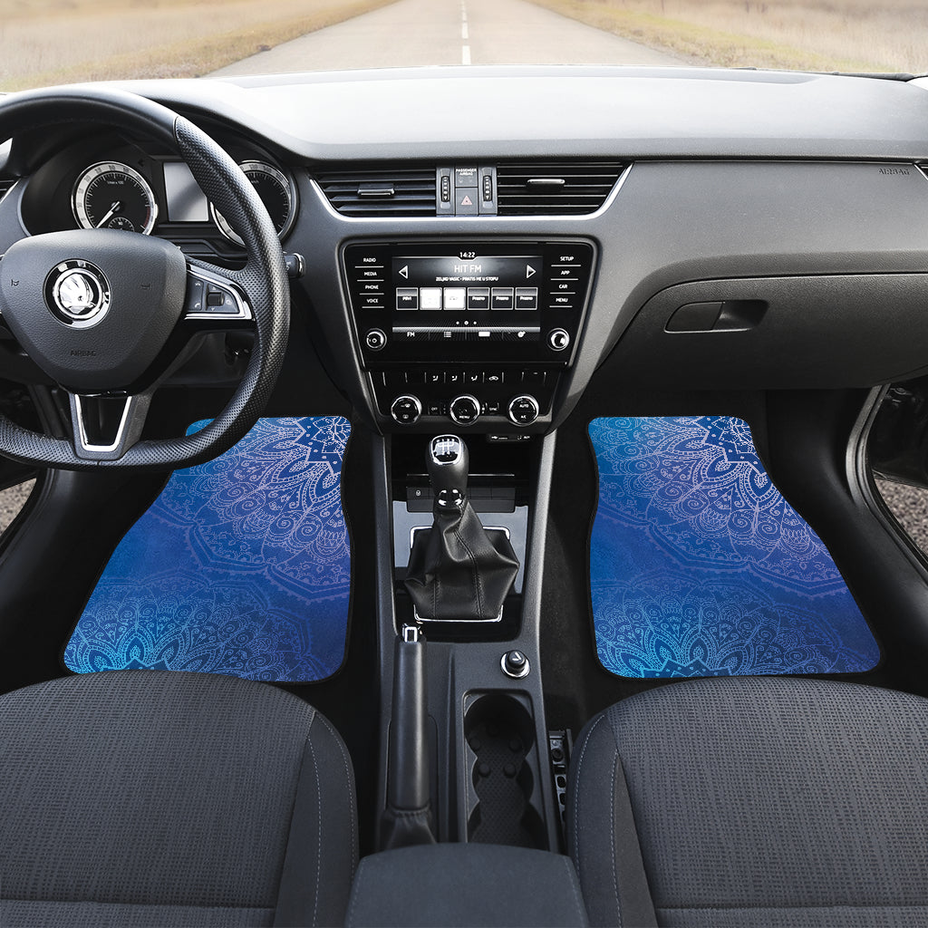 Blue Mandalas Car Floor Mats