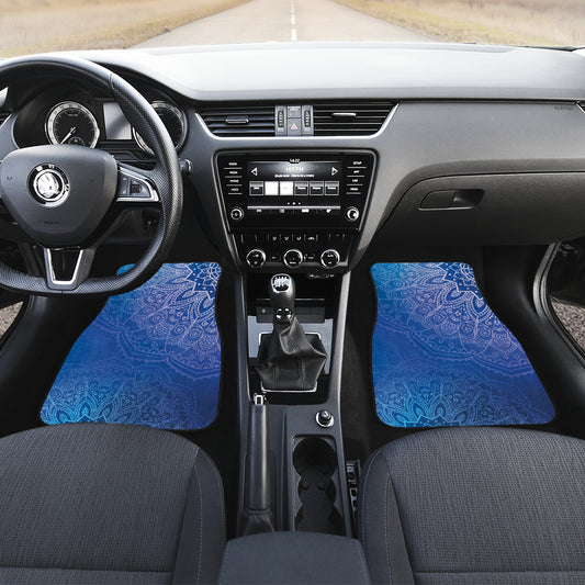 Blue Mandalas Car Floor Mats