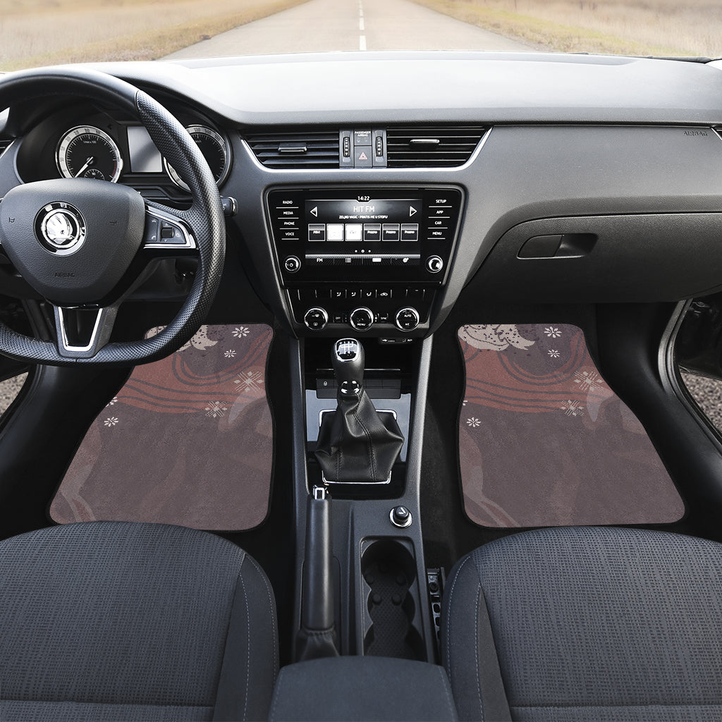 Abstract Floral Car Floor Mats