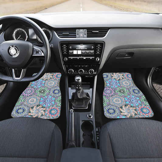 Mandalas Honeycomb Car Floor Mats