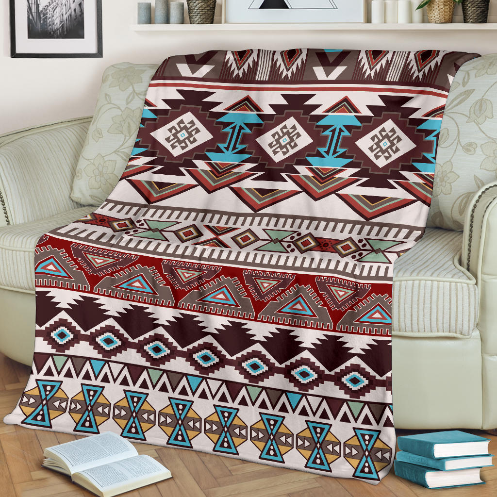Brown Boho Aztec Blanket