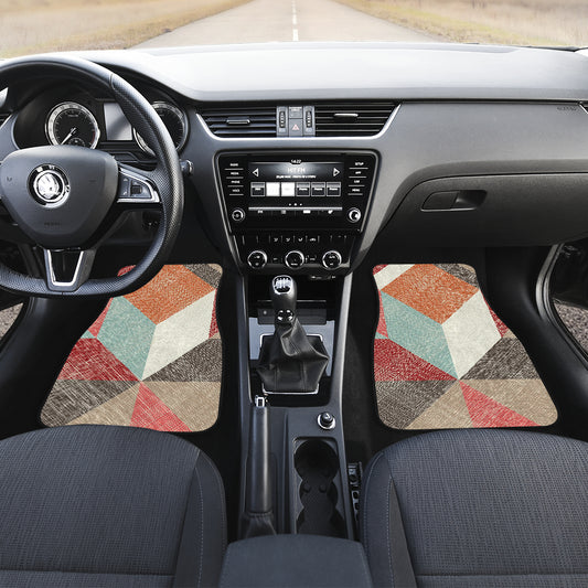 Abstract Diagonal Car Floor Mats