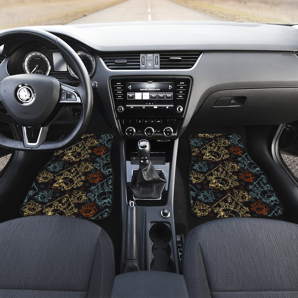 Skull Pattern Car Floor Mats