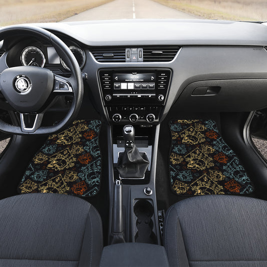 Skull Pattern Car Floor Mats
