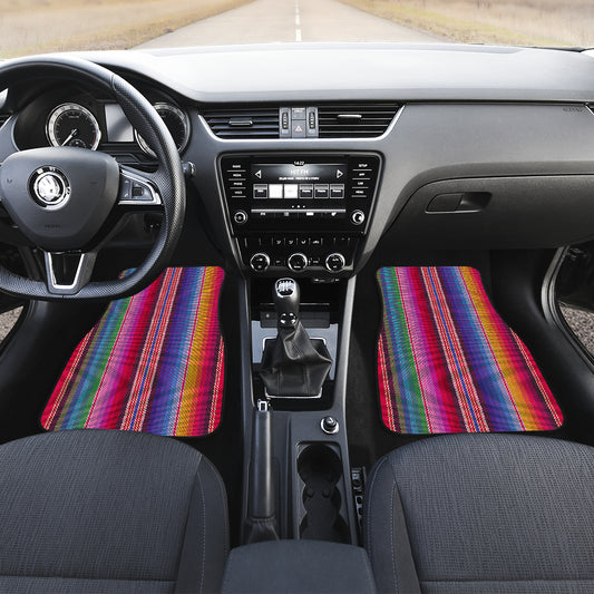 Colorful Rainbow Stripes Car Floor Mats