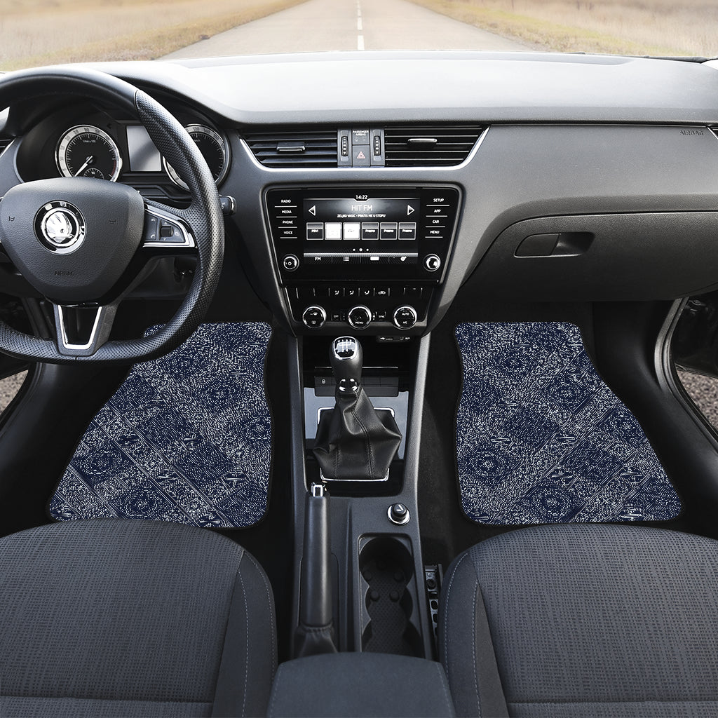 Elegant Plaid Car Floor Mats