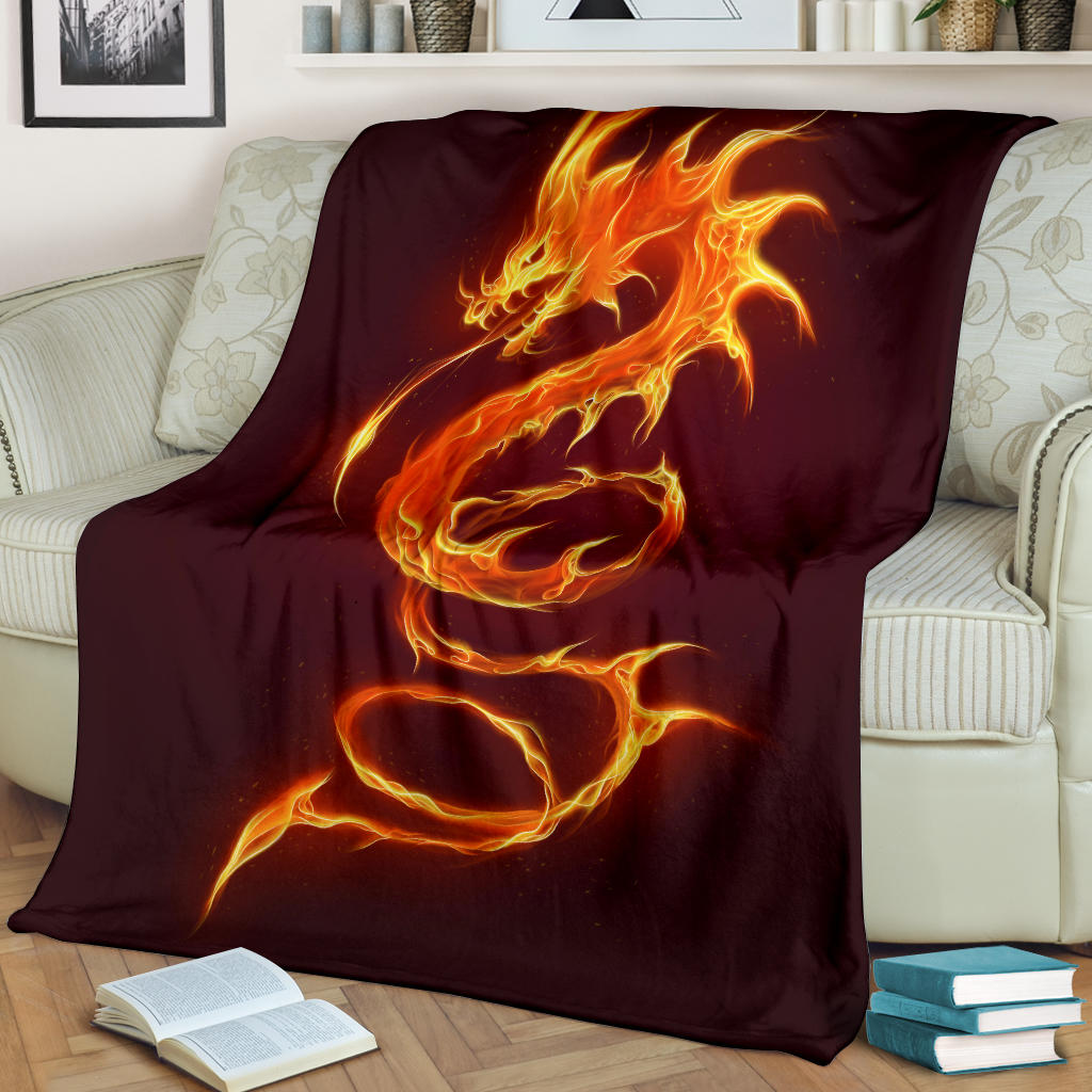 Fire Dragon Blanket