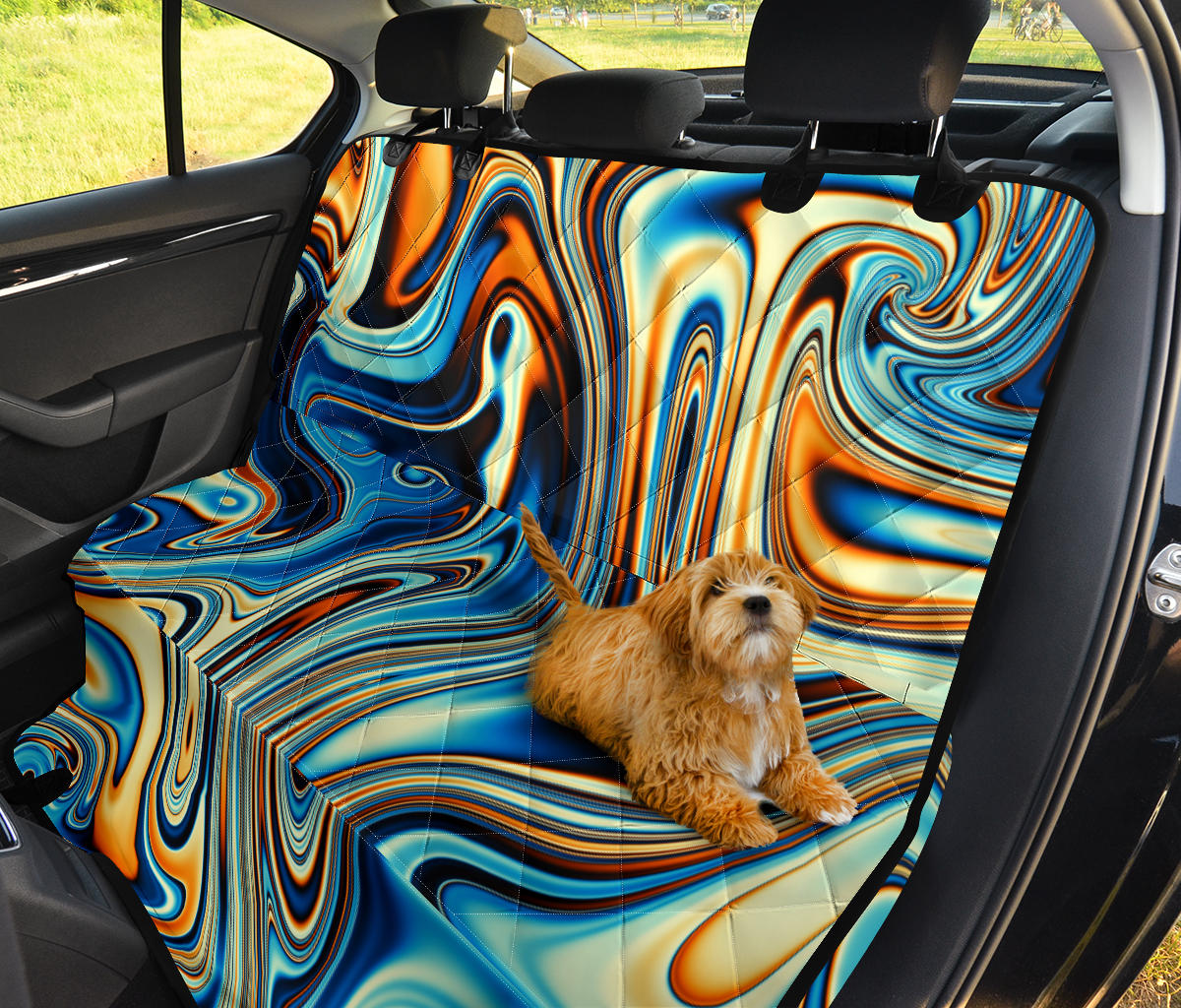 Colorful Abstract Car Back Seat Pet Cover