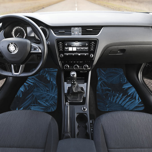 Dark Leaves Car Floor Mats