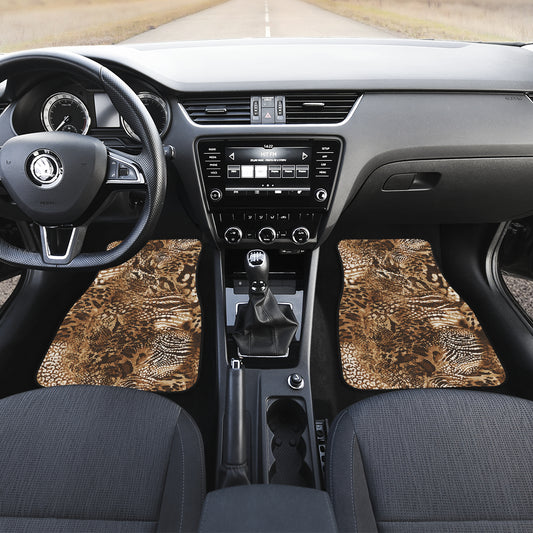 Animal Print Car Floor Mats