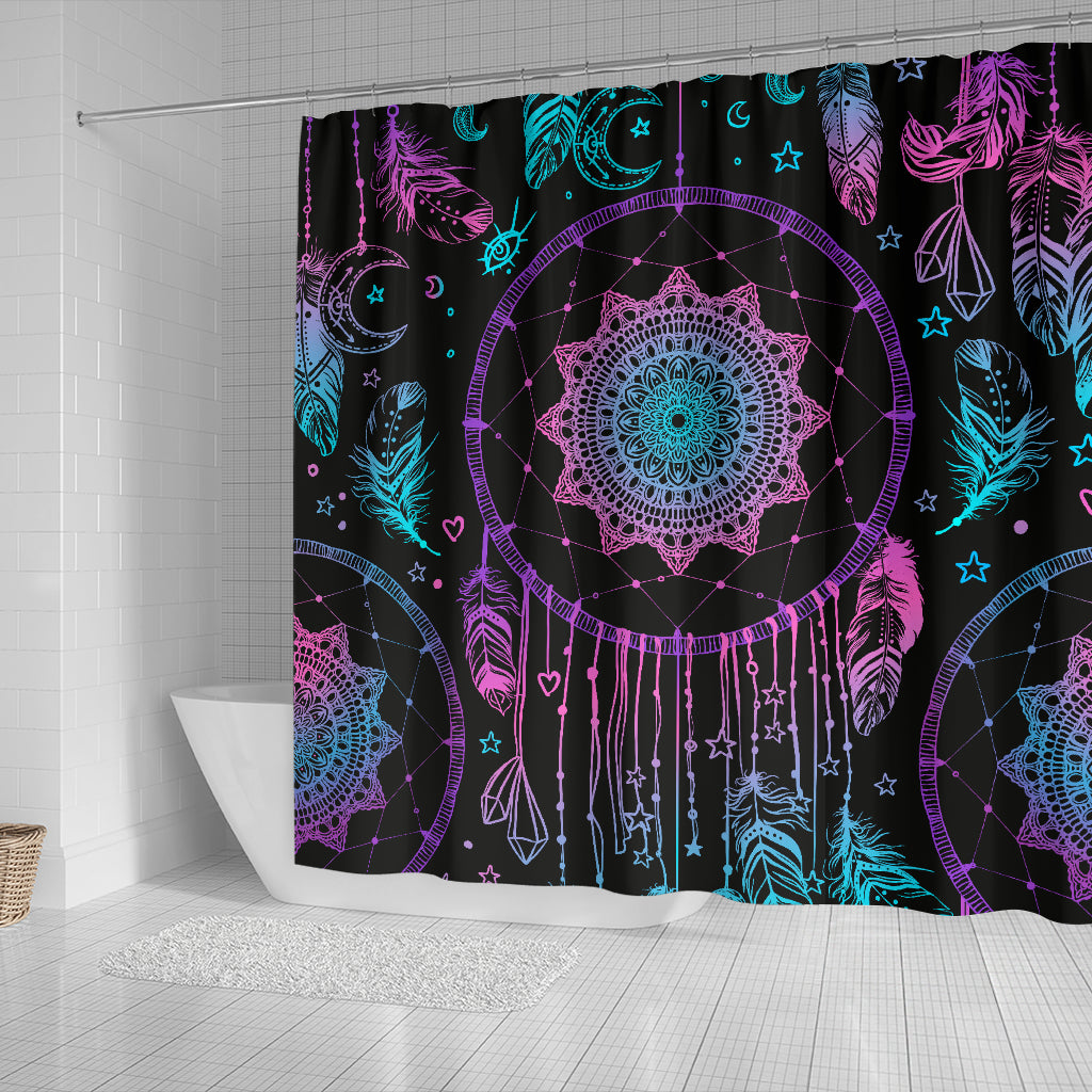 Pink & Purple Dream Catchers Shower Curtain