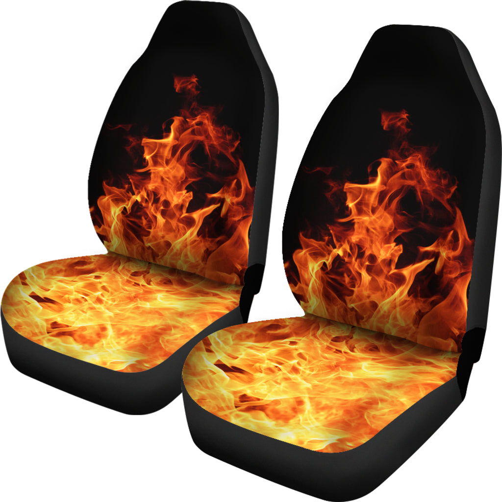 Burning Fire Car Seat Covers