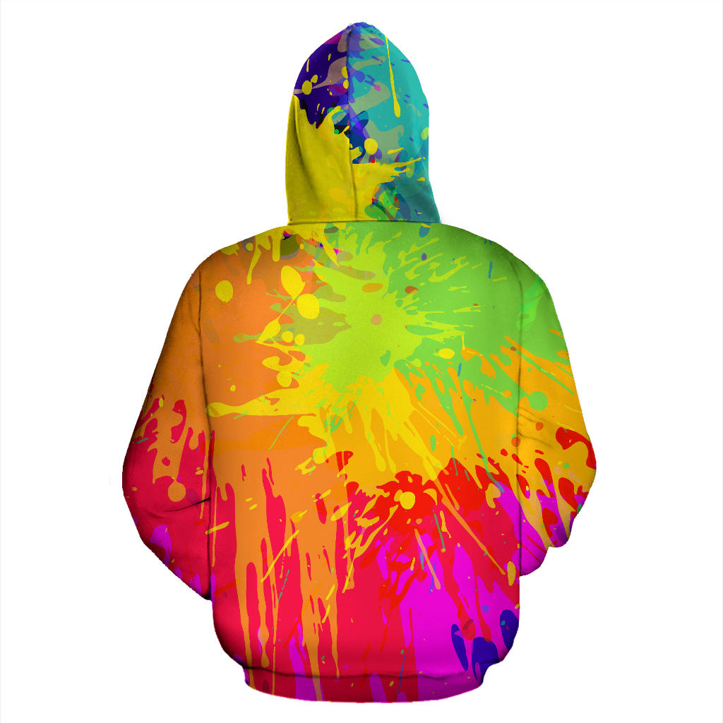 Colorful Paint Splatter Hoodie