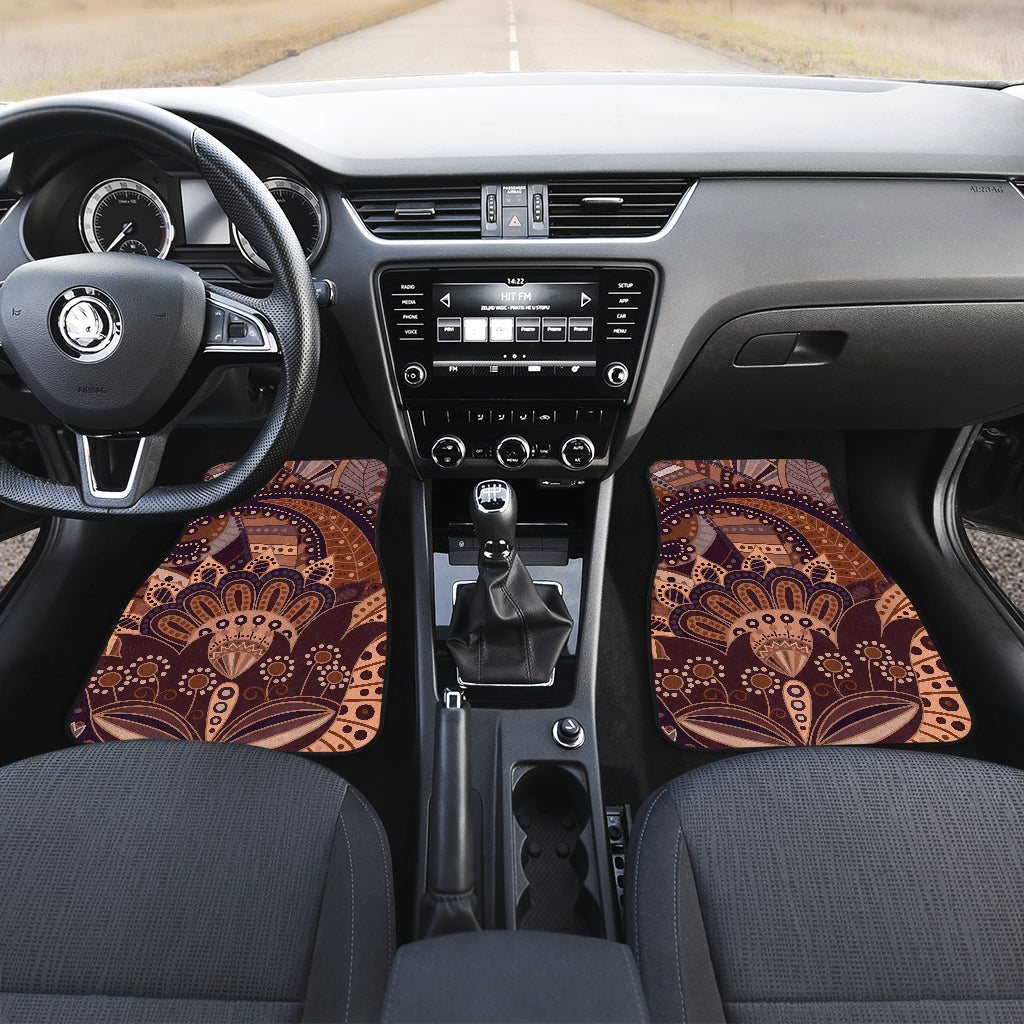 Brown Decor Car Floor Mats