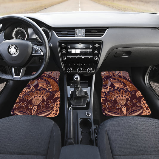 Brown Decor Car Floor Mats