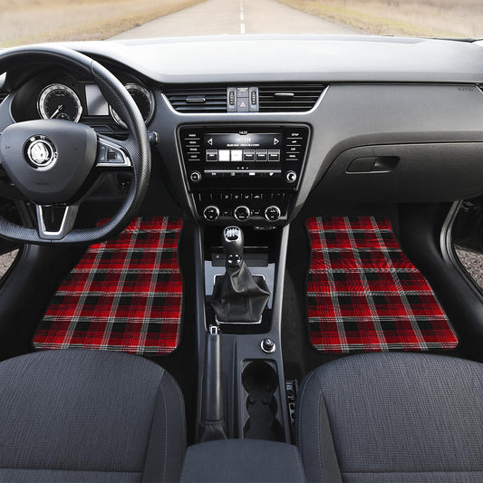 Red Plaid Car Floor Mats