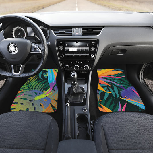 Colorful Plants Car Floor Mats