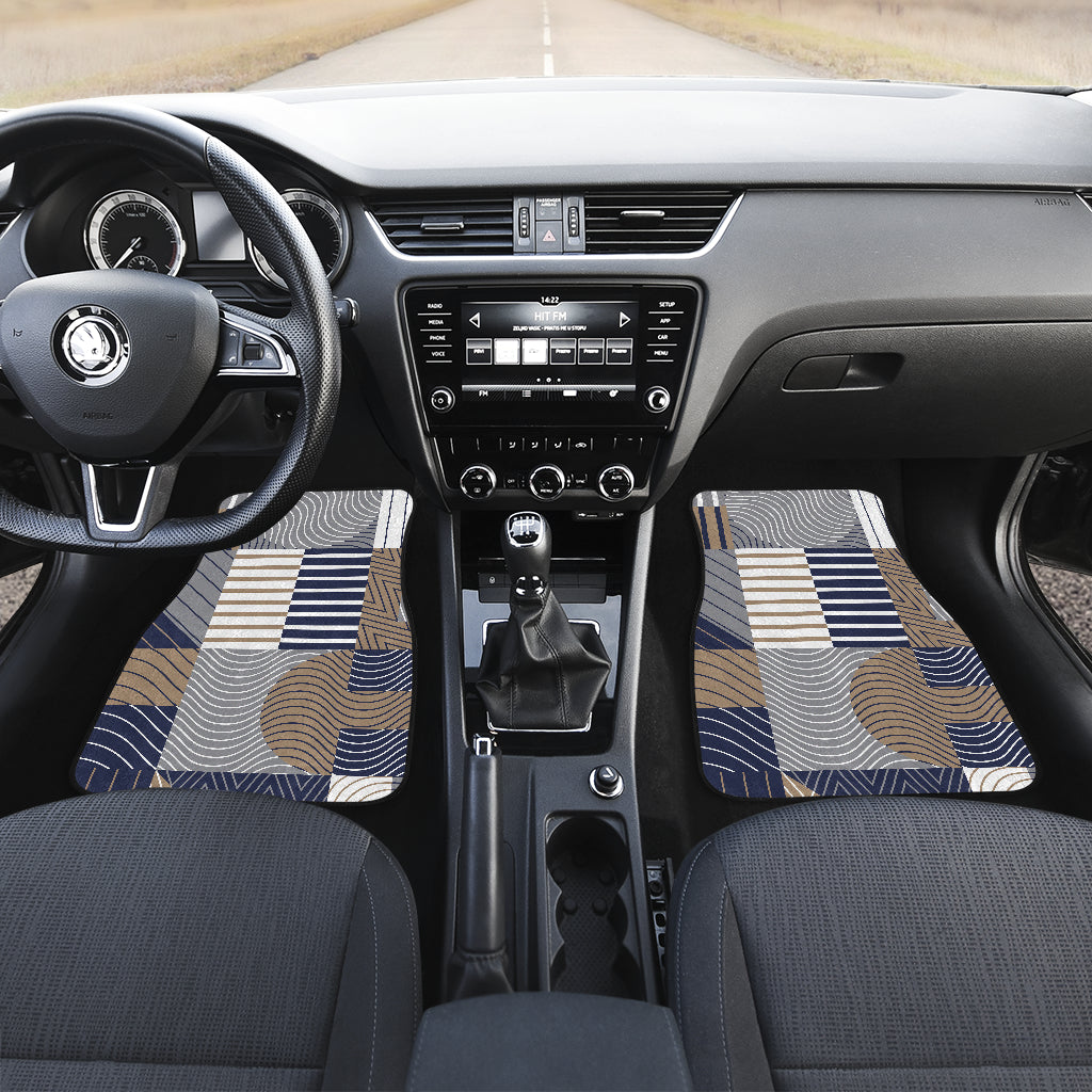 Abstract Block Shapes Car Floor Mats
