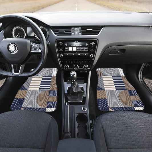Abstract Block Shapes Car Floor Mats