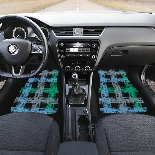 Abstract Plaid Car Floor Mats