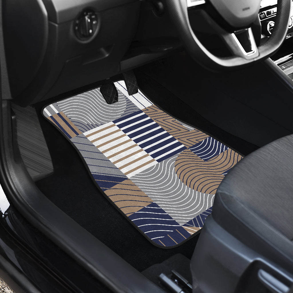 Abstract Block Shapes Car Floor Mats