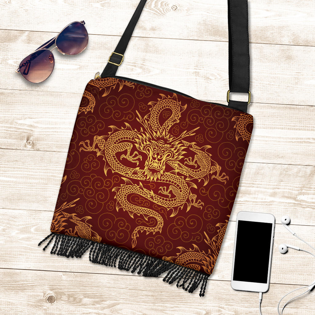 Red Draggon Crossbody Bag