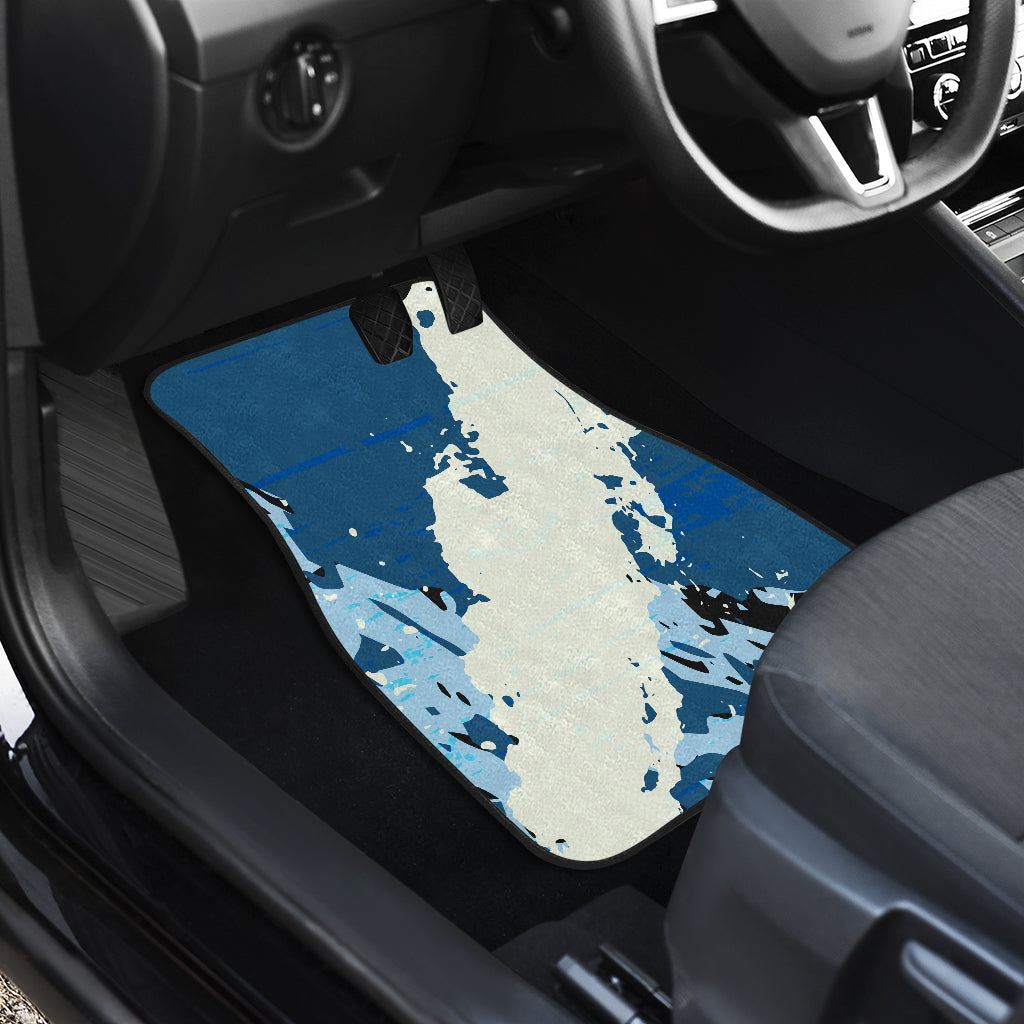 Blue Abstract (2) Car Floor Mats