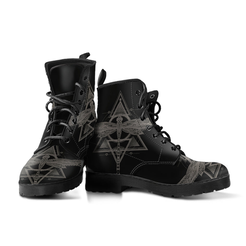 Black Spiritual Dragonfly Boots