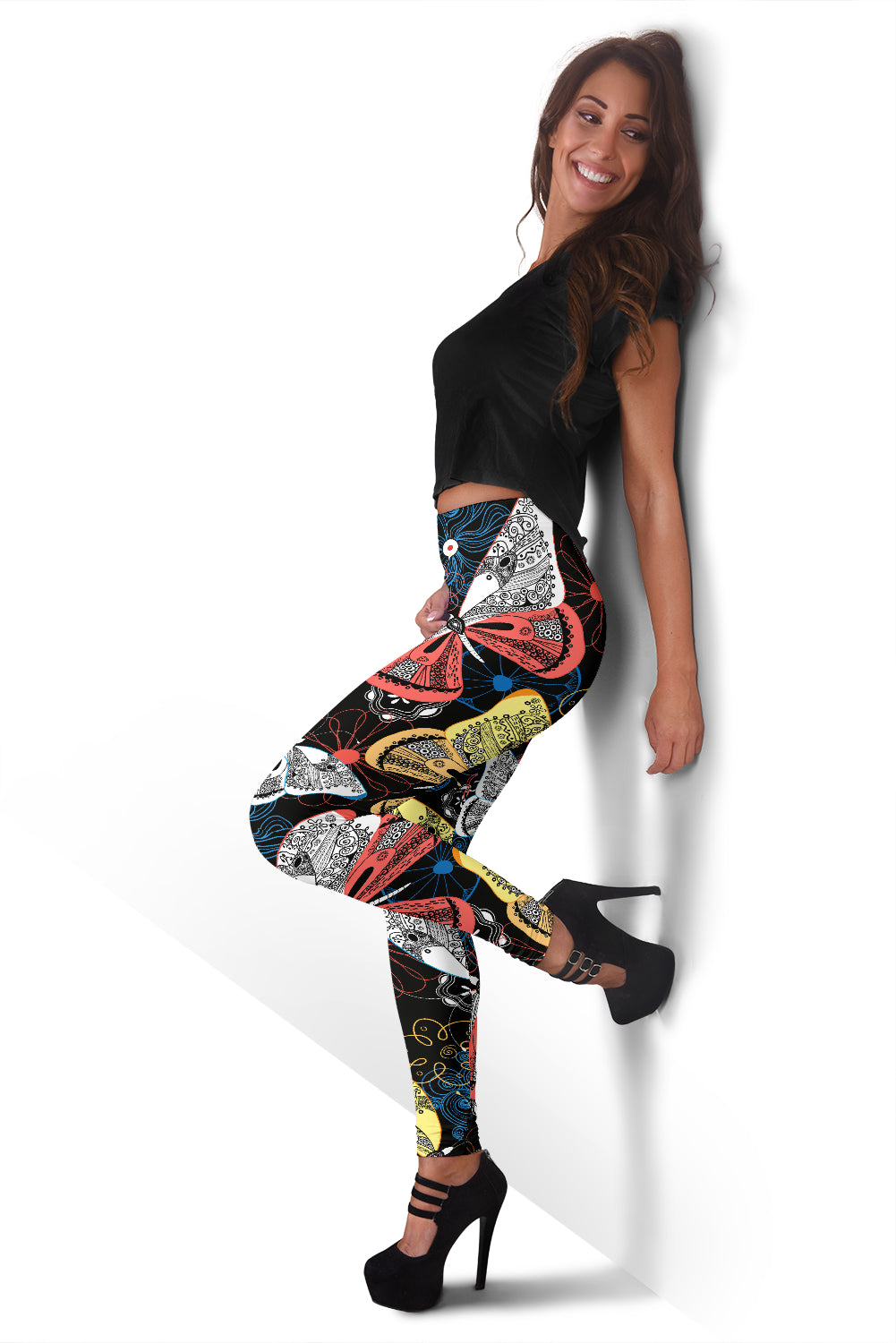 Colorful Butterflies Decor Leggings