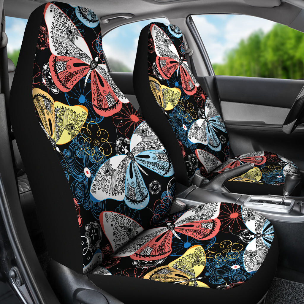 Butterflies Decor Car Seat Covers